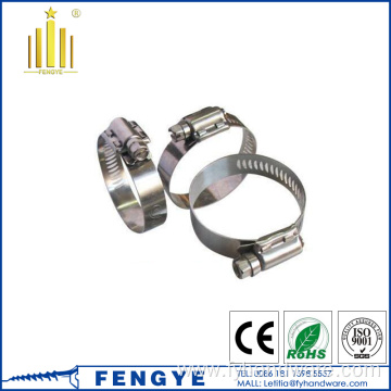 Stainless Steel Pipe Clips Worm Drive Hose Clamps